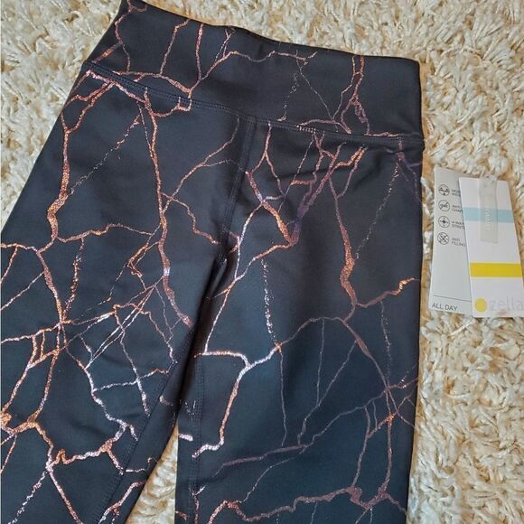 ZELLA Black Glisten Leggings - Sz. Small (7-8) - Picture 2 of 8